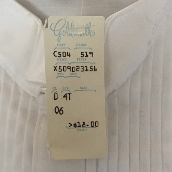 NWT Vintage Tuxedo Shirt Saturdays Generation sz Med - Picture 5 of 6
